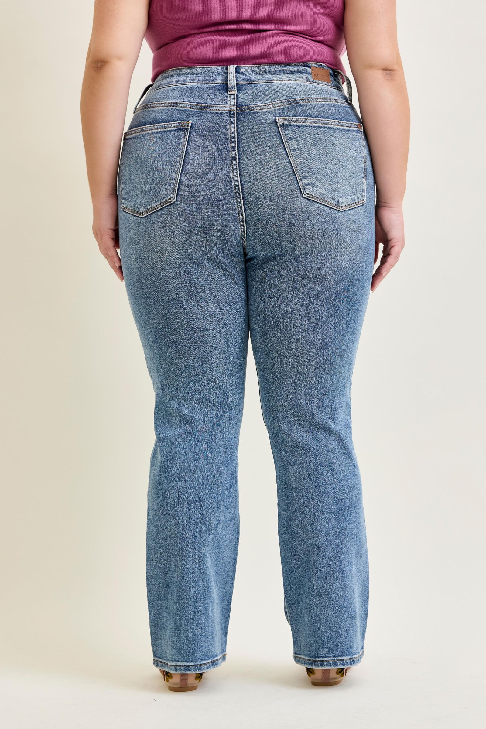 Judy Blue HW Stone Wash Destroyed Bootcut