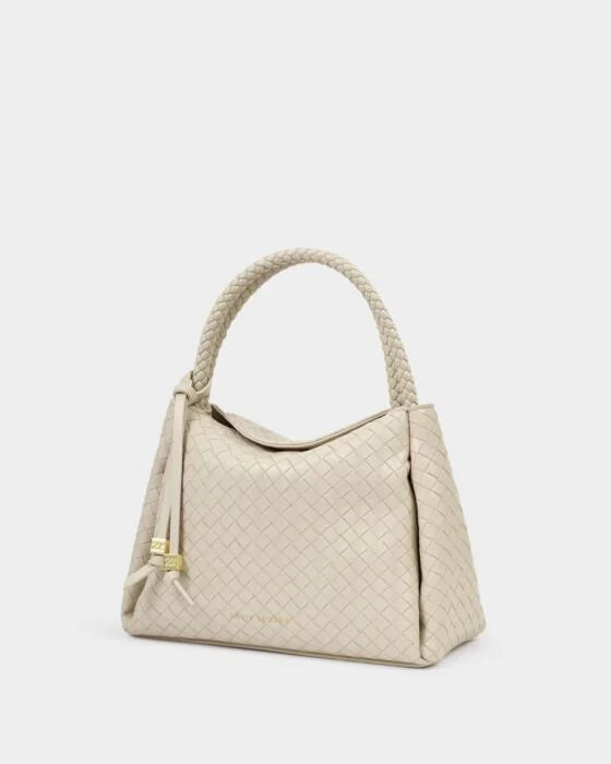 Nova Woven Textured Top Handle Bag