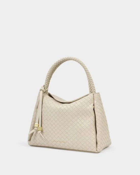 Nova Woven Textured Top Handle Bag