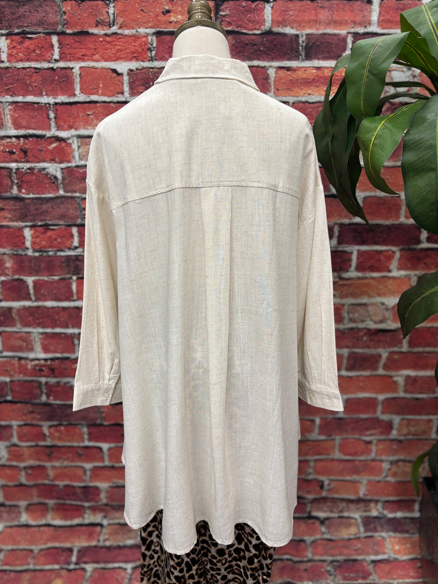 Natural Breeze Linen Blend Tunic