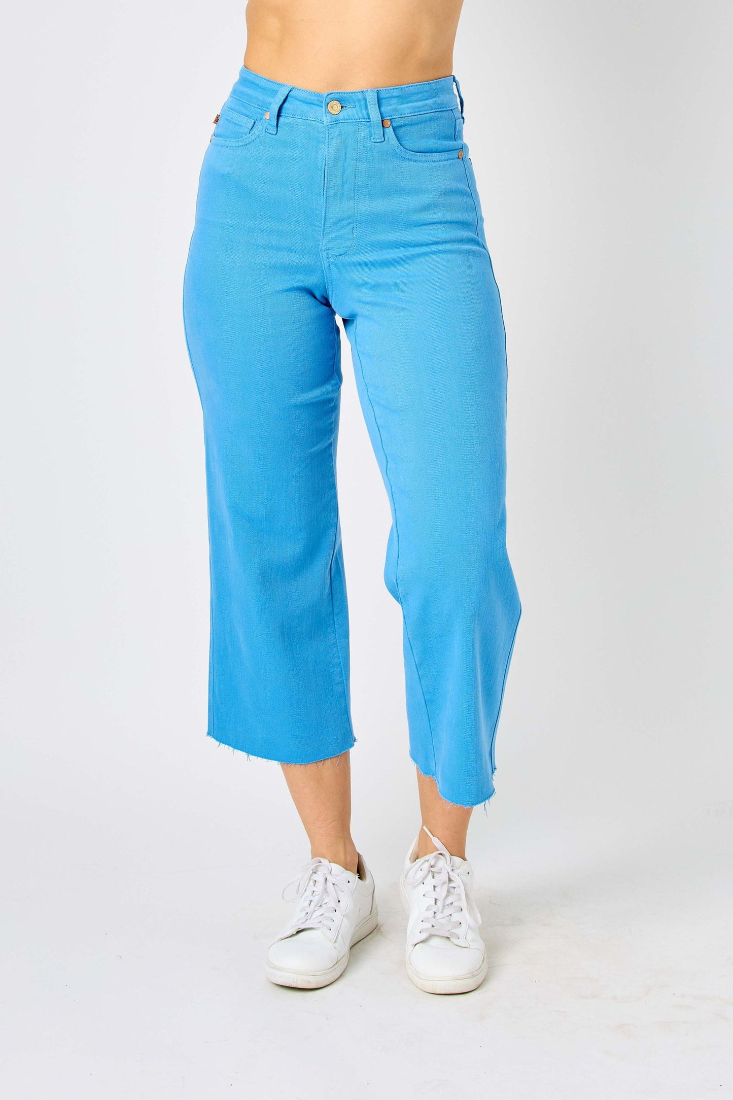 Judy Blue High Waist Garment Dyed Wide Leg Crop * FINAL SALE*
