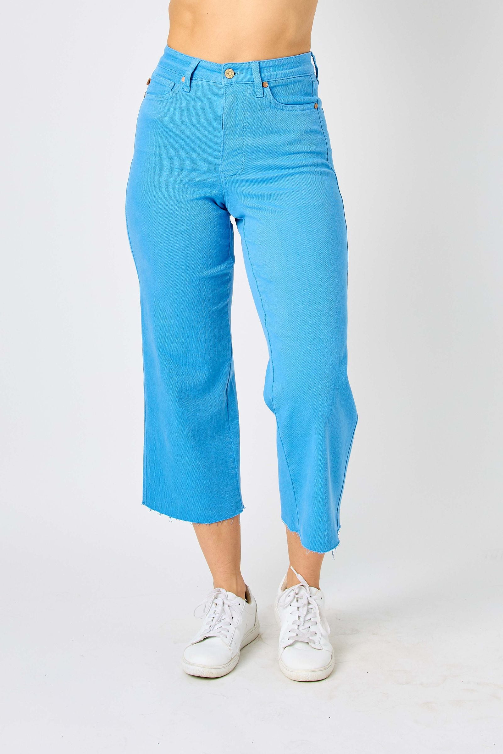 Judy Blue High Waist Garment Dyed Wide Leg Crop * FINAL SALE*