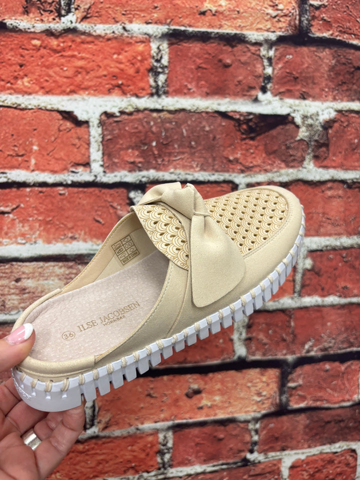 Sand Bow Comfort Mule