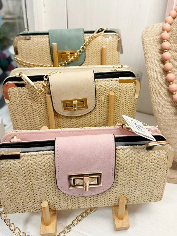Lexi Straw Wallet Handbag