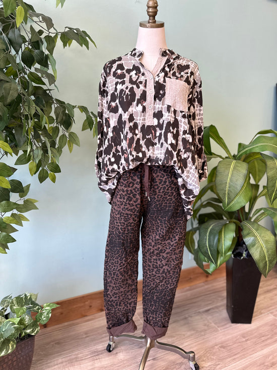 Sequin Pocket Top