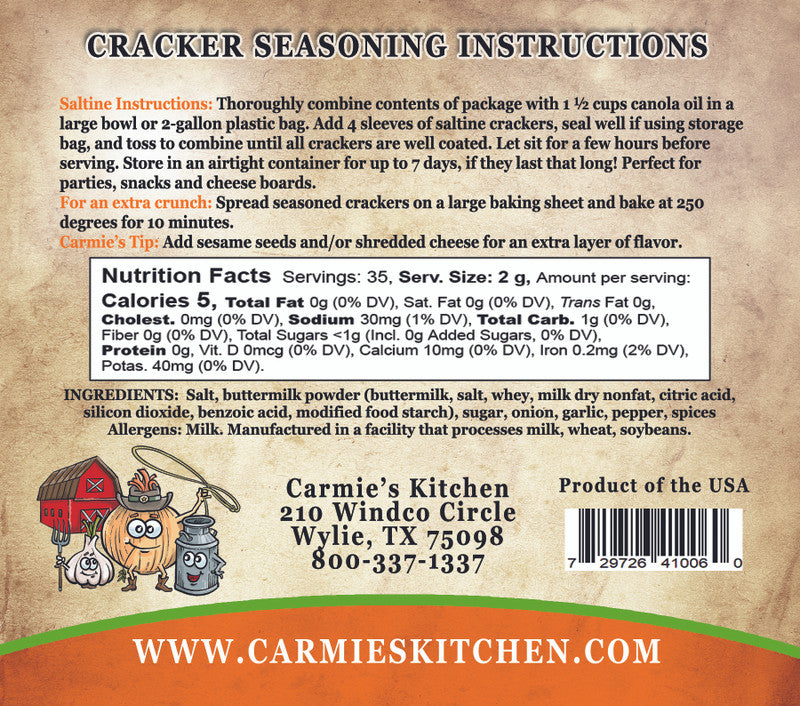 Cracker Seasonings