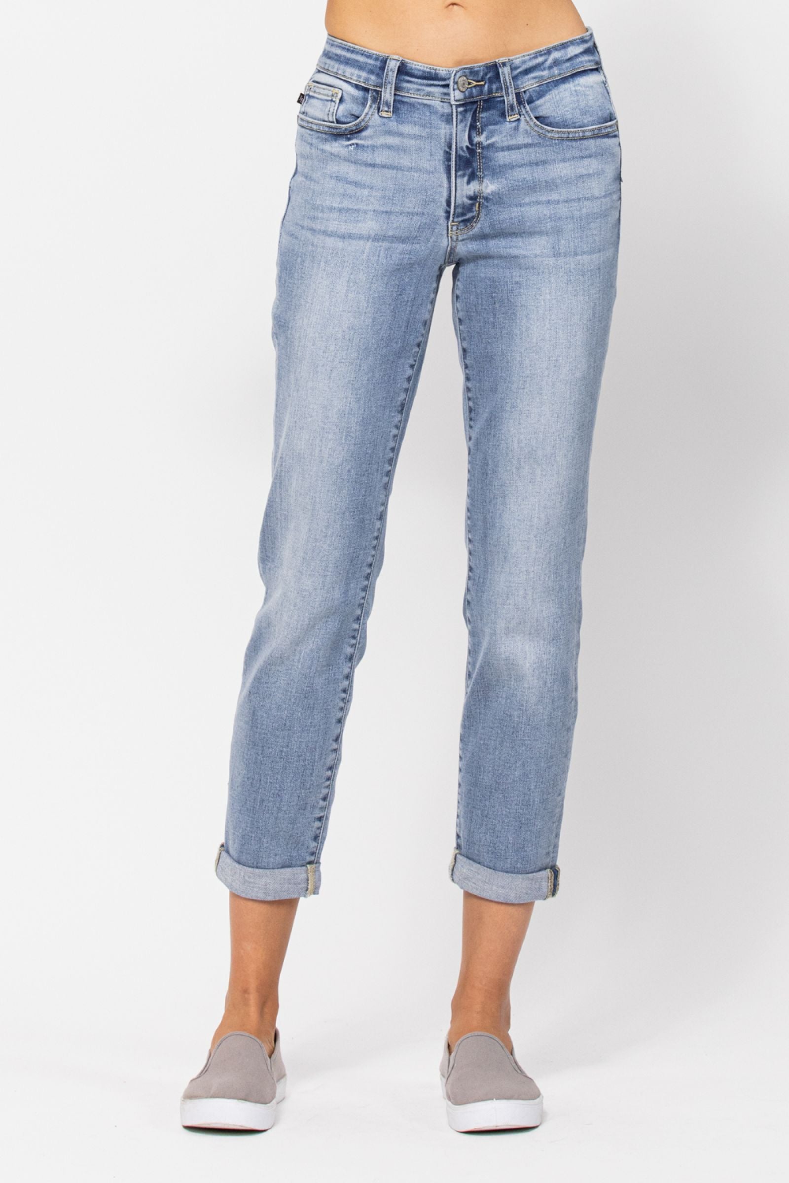 Judy Blue Core Midrise Bleach Wash Boyfriend *FINAL SALE*