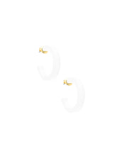 Load image into Gallery viewer, Small Resin Open Hoop Earring
