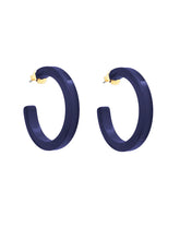 Load image into Gallery viewer, Medium Resin Open Hoop Earring
