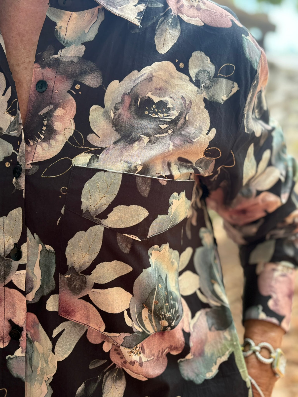 Floral Button Down Maxi Dress