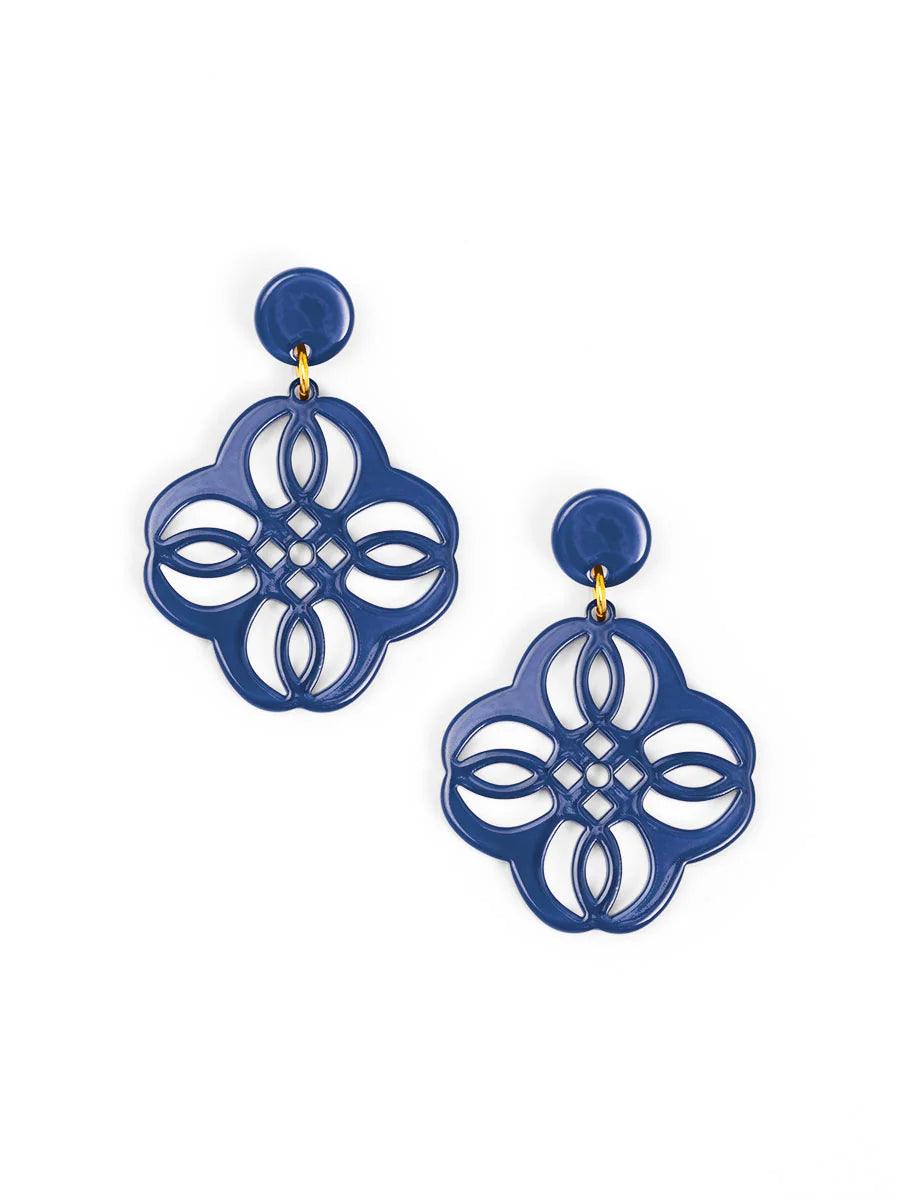 Mandala Pendant Drop Earring