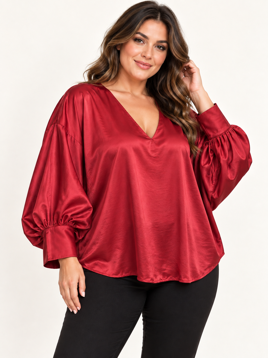 V-Neck Oversized Top