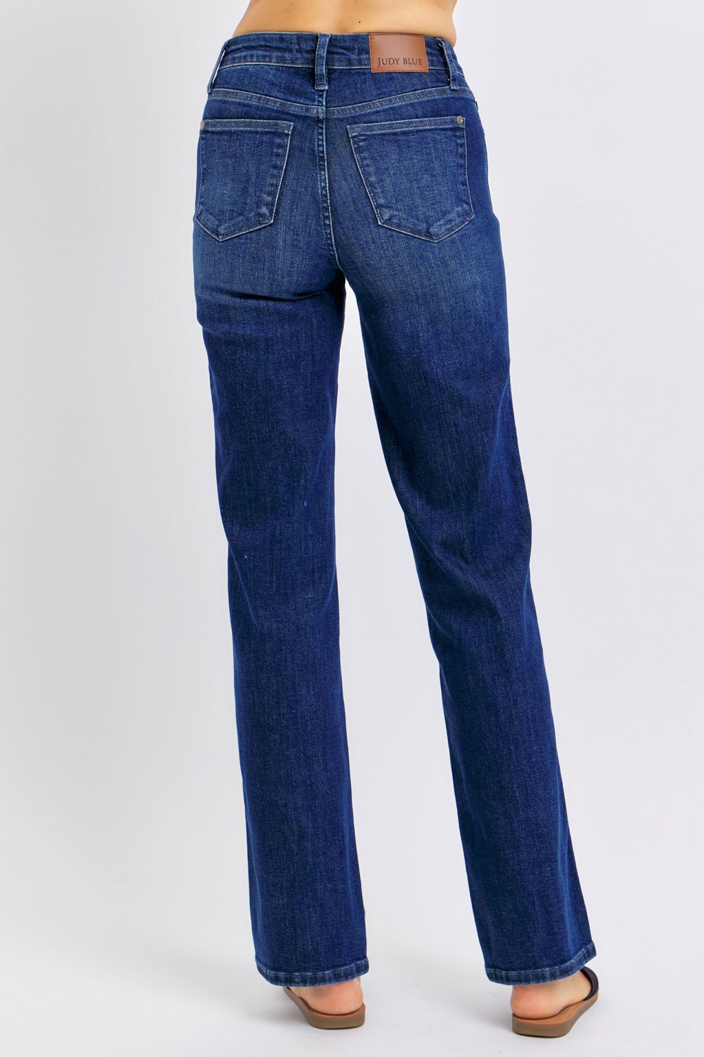 Judy Blue Mid Rise Tummy Control Classic Straight