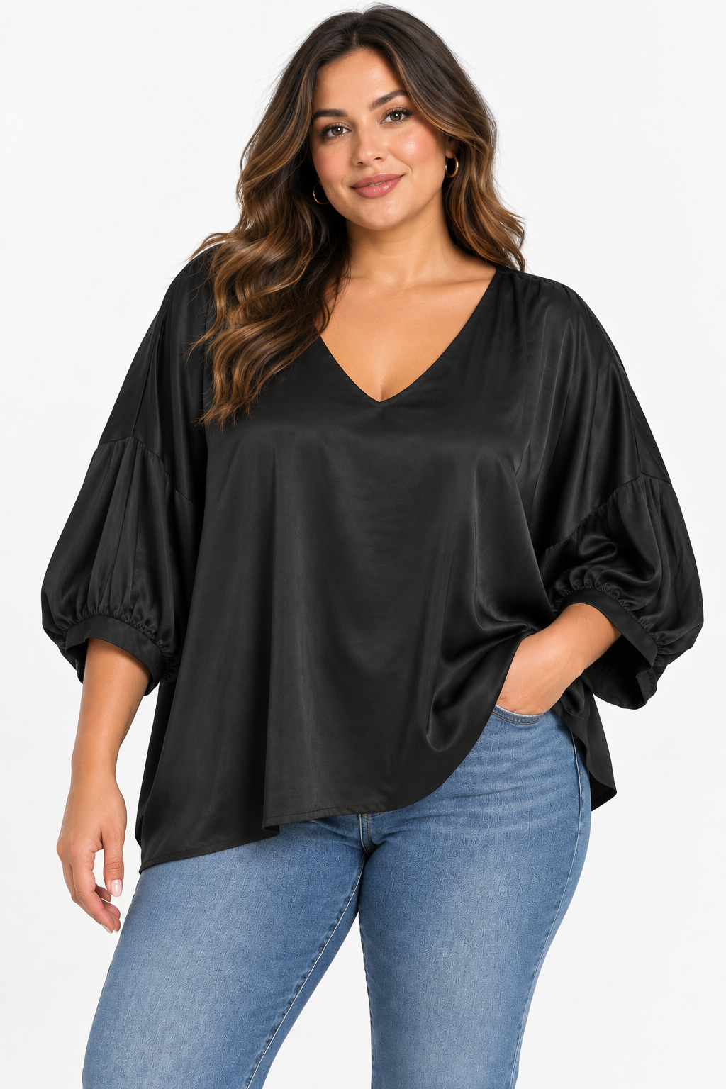 V-Neck Oversized Top