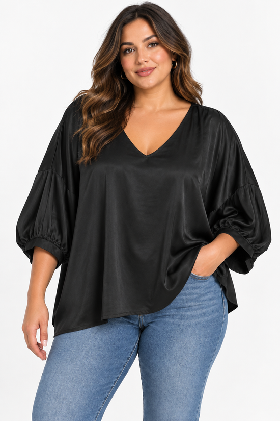 V-Neck Oversized Top