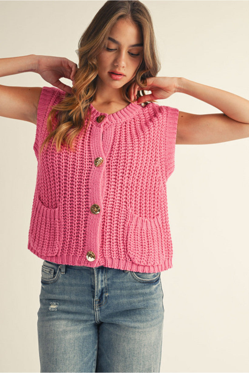 Stepping Into Fall Sweater Vest *FINAL SALE*