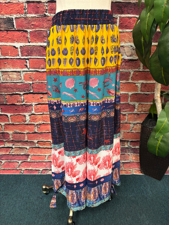 Seaside Patchwork Palazzo Pants