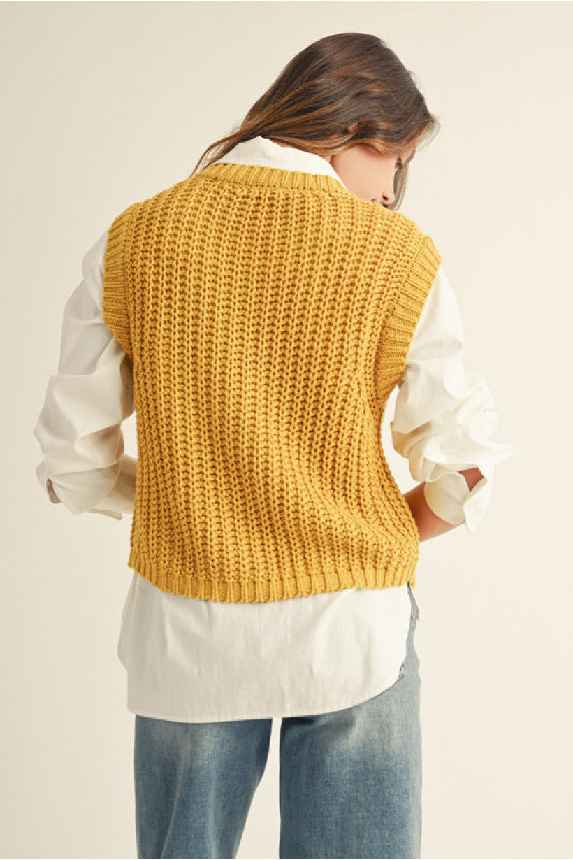 Stepping Into Fall Sweater Vest *FINAL SALE*