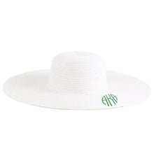 Load image into Gallery viewer, Monogrammable Straw Floppy Hat
