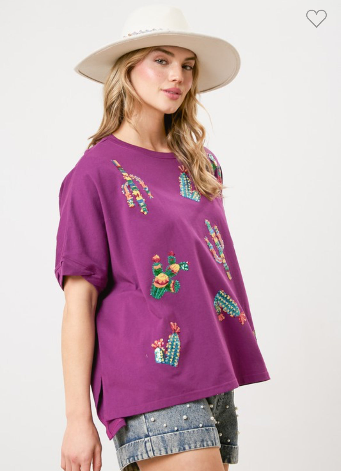 Colorful Cactus Top *FINAL SALE*