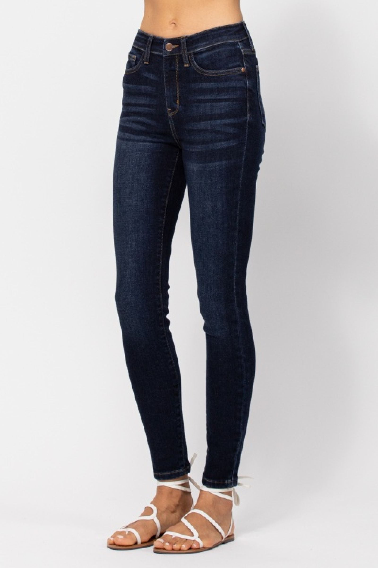Judy Blue HIGH-WAIST SKINNY WITH HANDSANDING *FINAL SALE*