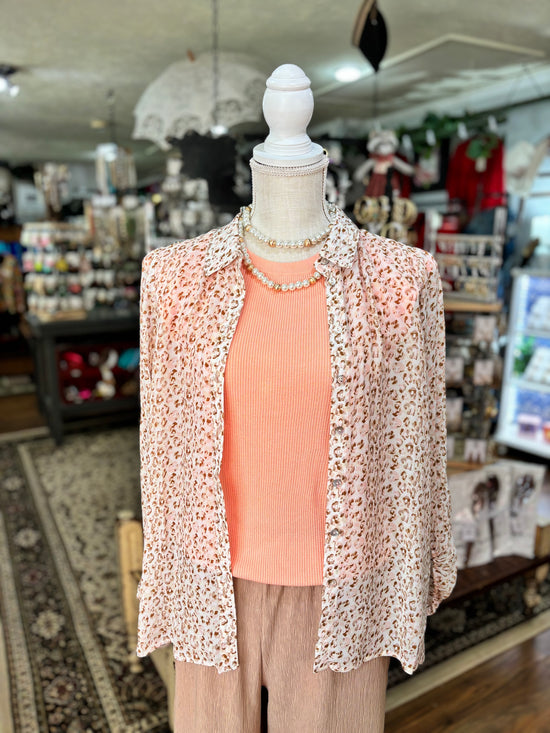 Erin Peach Top *FINAL SALE*
