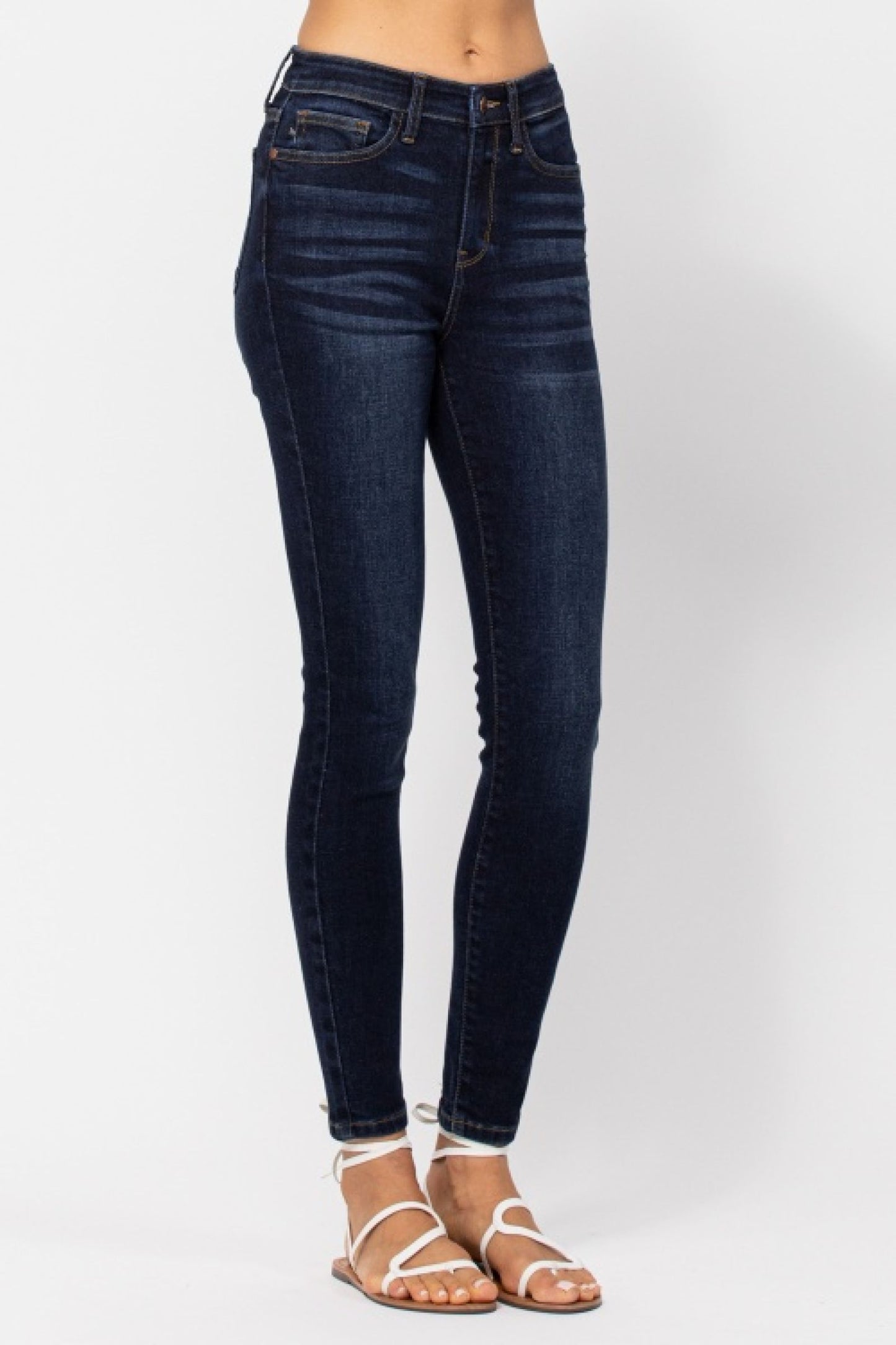 Judy Blue HIGH-WAIST SKINNY WITH HANDSANDING *FINAL SALE*