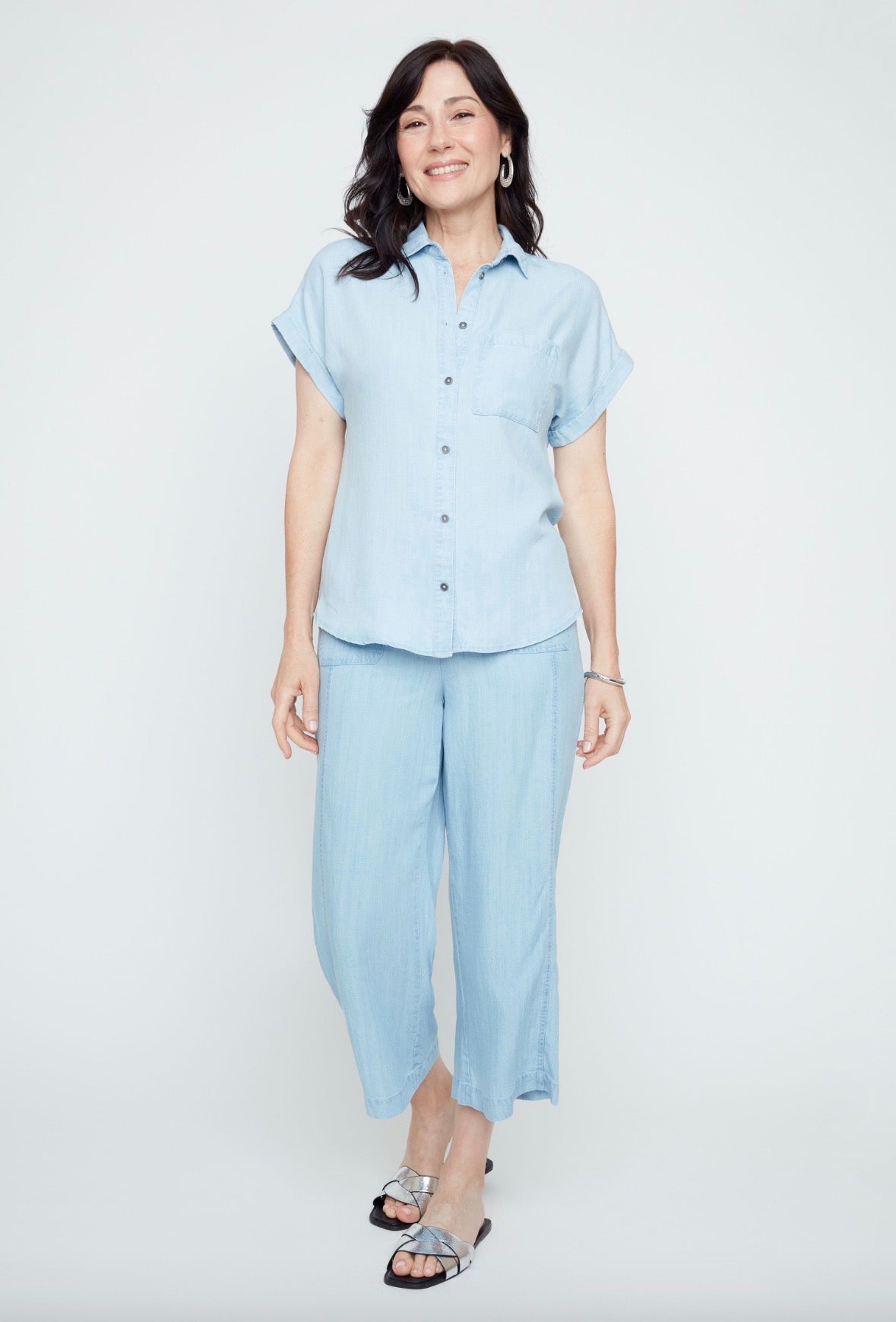 Easy Days Chambray Button-Up