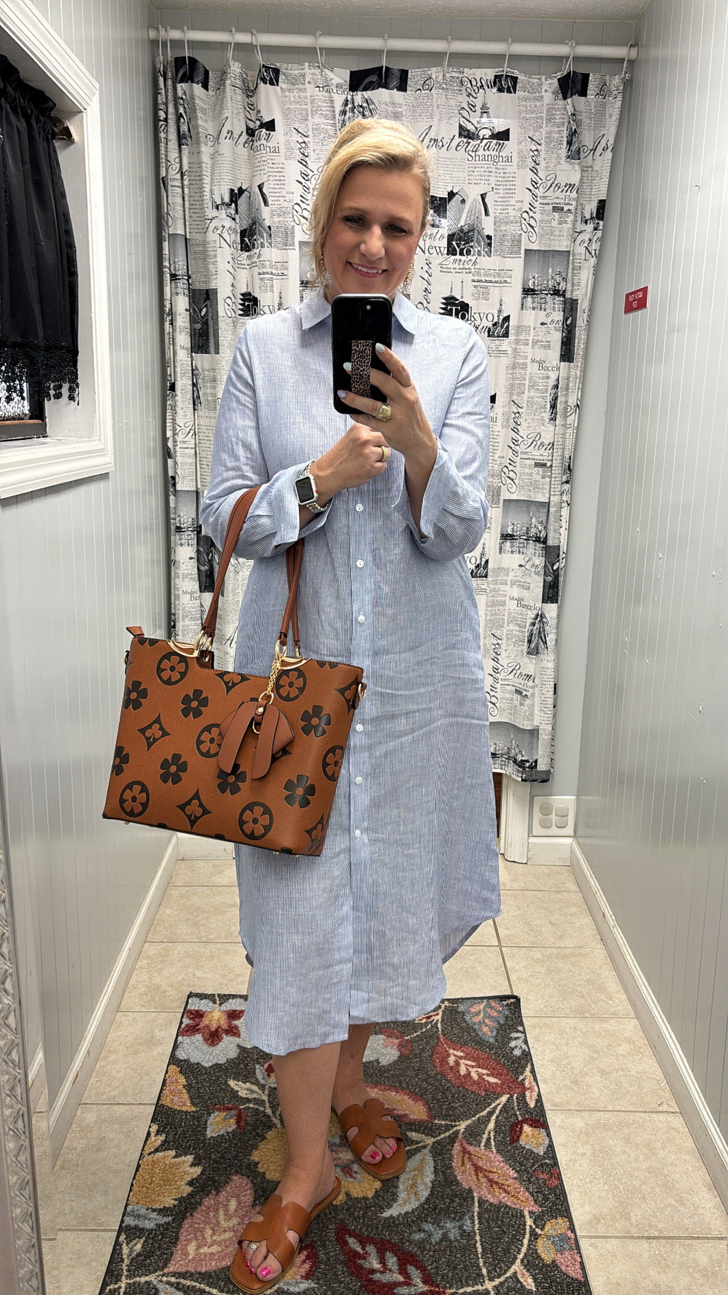 Make Me Proud Maxi Shirt Dress