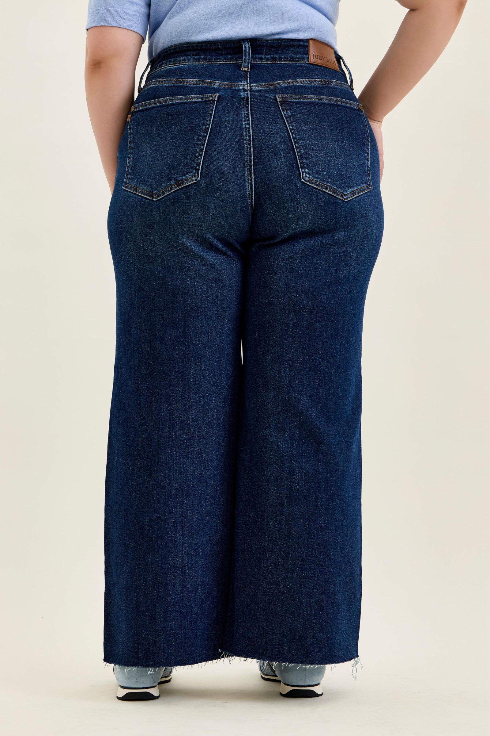 Judy Blue HW Retro Wide w/ Adjustable WB Tabs + Raw Hem