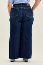 Load image into Gallery viewer, Judy Blue HW Retro Wide w/ Adjustable WB Tabs + Raw Hem
