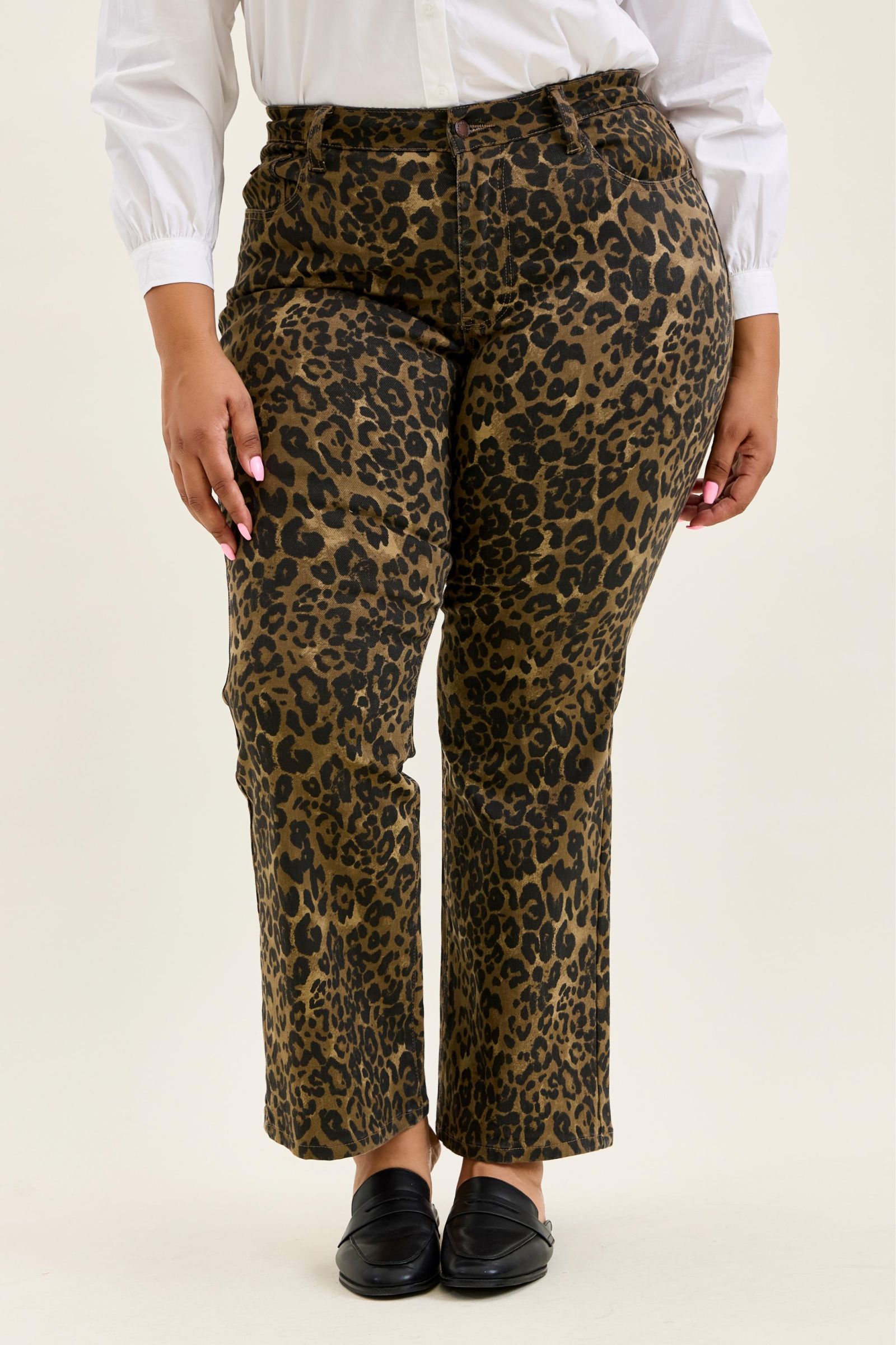 Judy Blue HW Bootcut Leopard Print