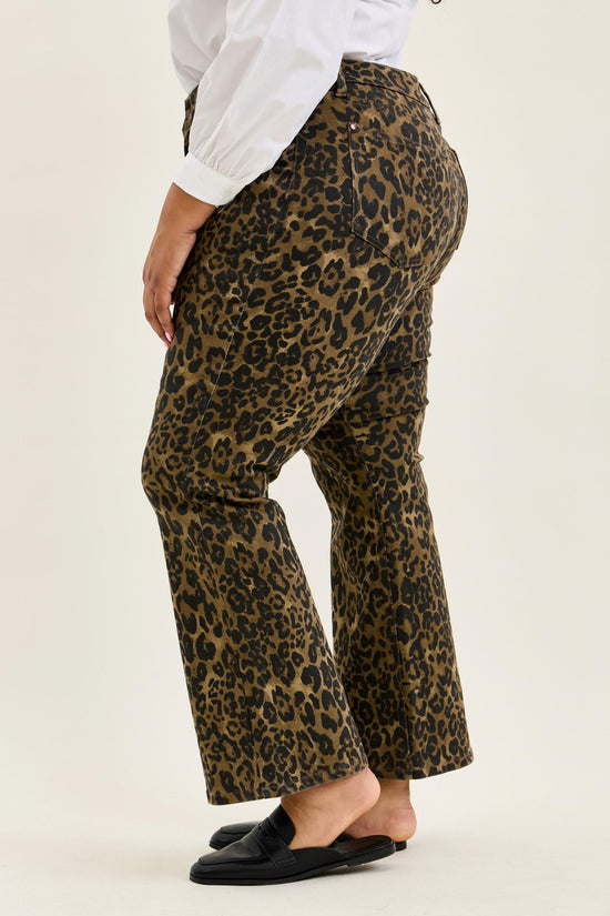 Judy Blue HW Bootcut Leopard Print