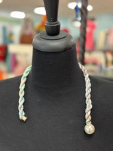 Load image into Gallery viewer, Twisted Scarf Necklace W/Magnetic Pearl
