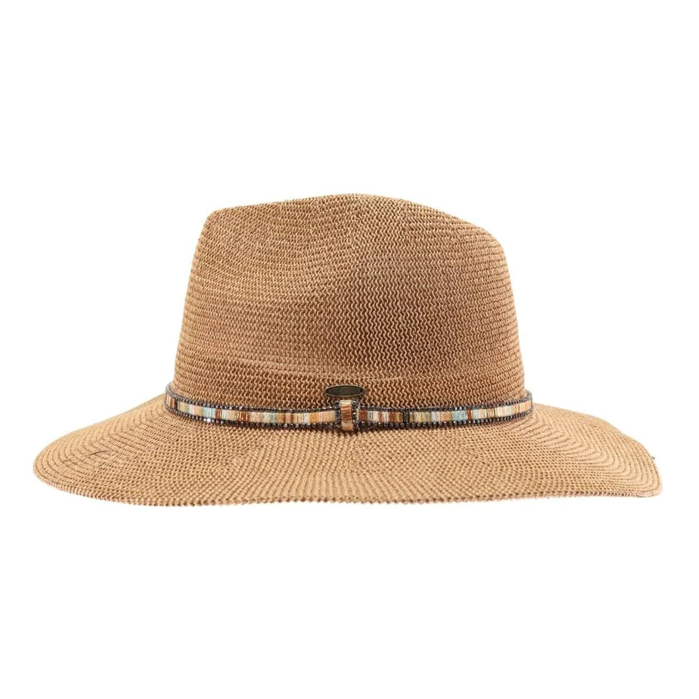 Panama Rhinestone Thread Detail Hat *FINAL SALE*