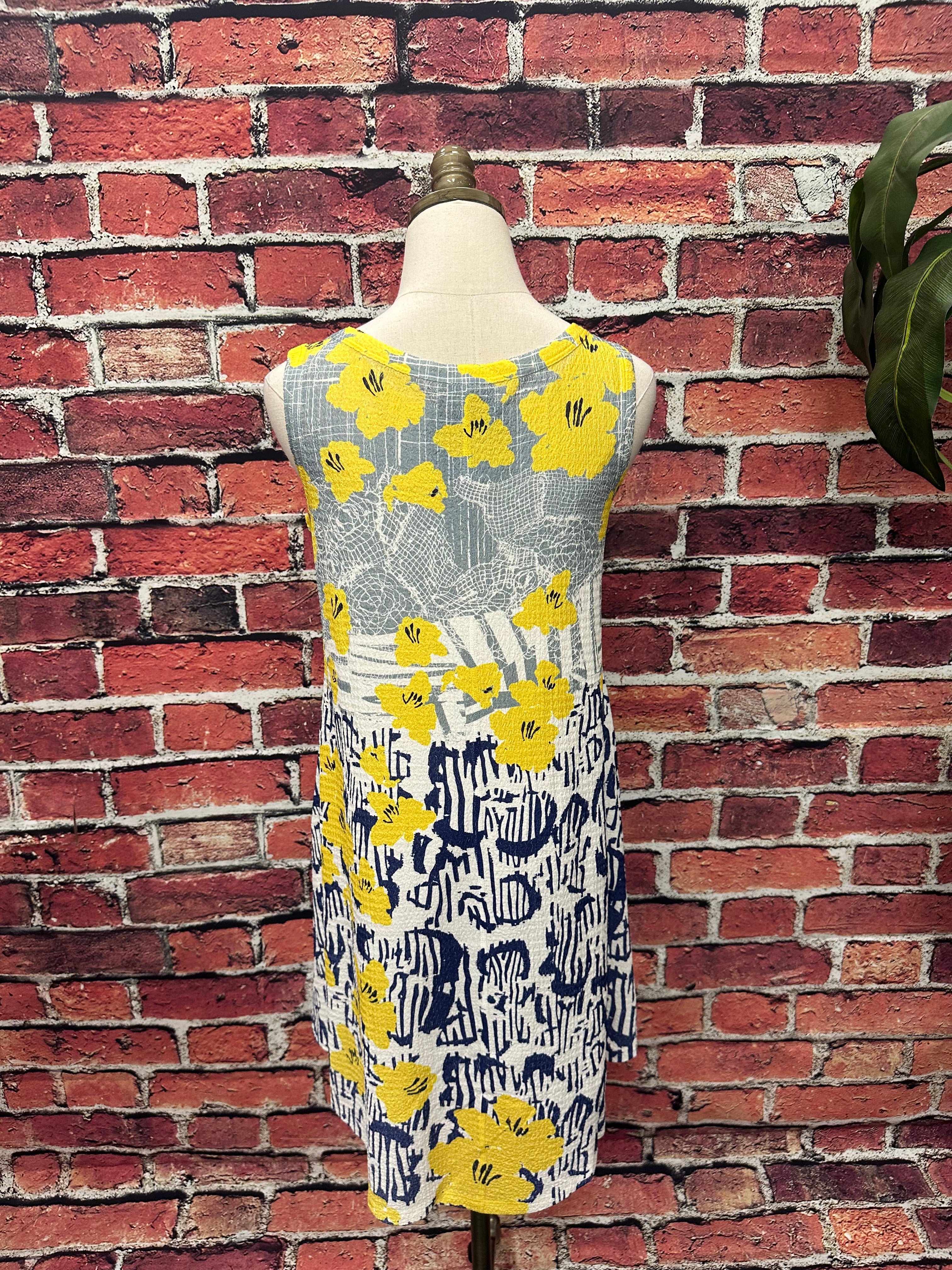 Modern Bloom Sleeveless Swing Dress *FINAL SALE*