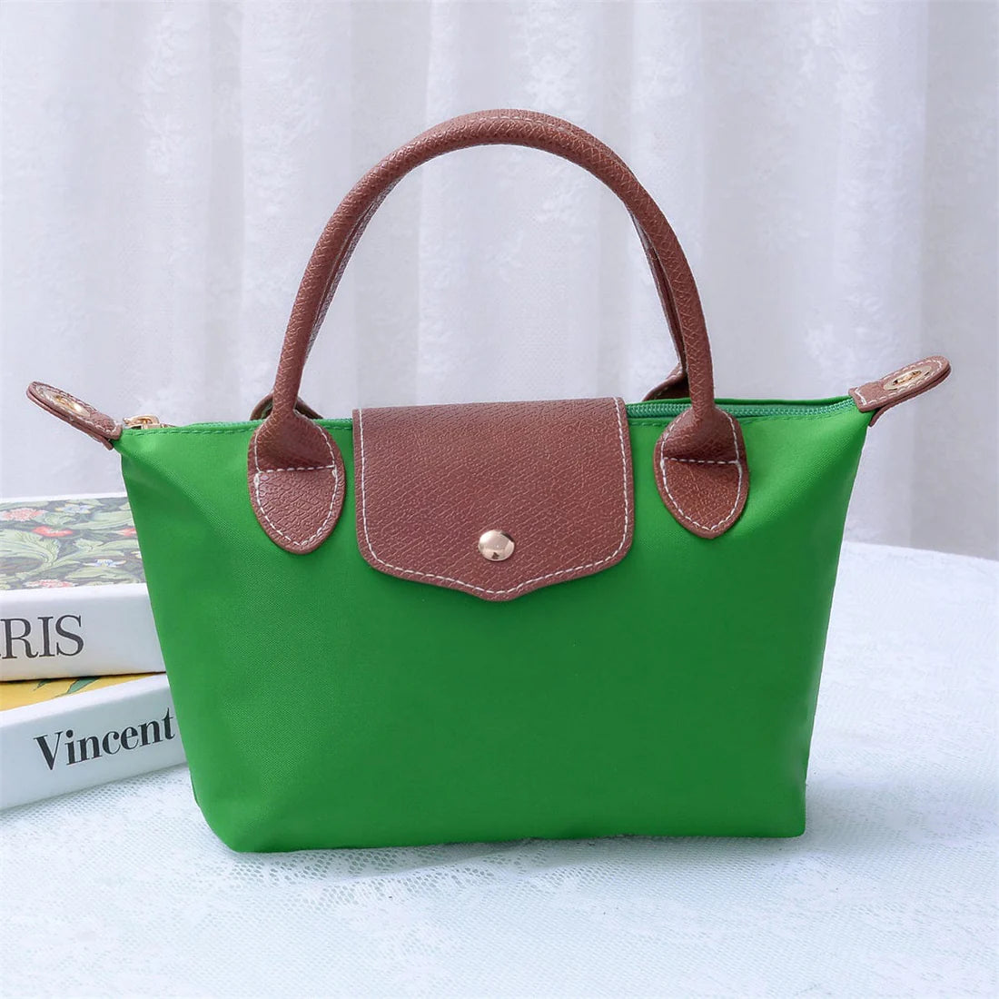 Britney Nylon Double Handle Mini Crossbody Bag