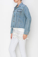 Load image into Gallery viewer, Denim Jacket With Sparkle Stones
