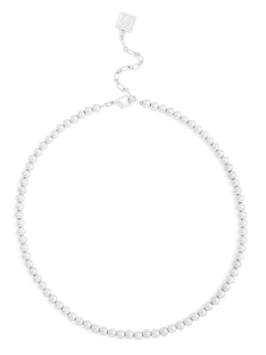Small Beaded Metal Collar Necklace