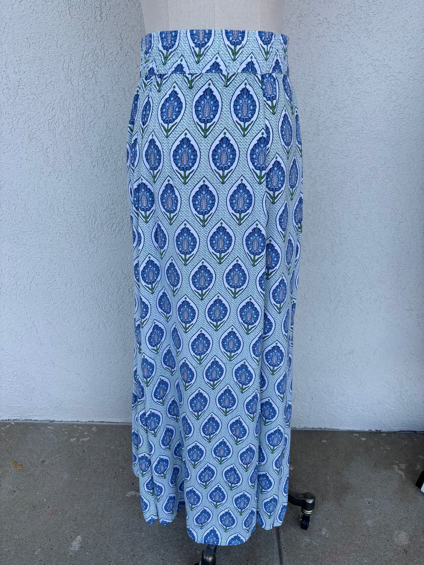 Bluebell Breeze Beaded Button Top