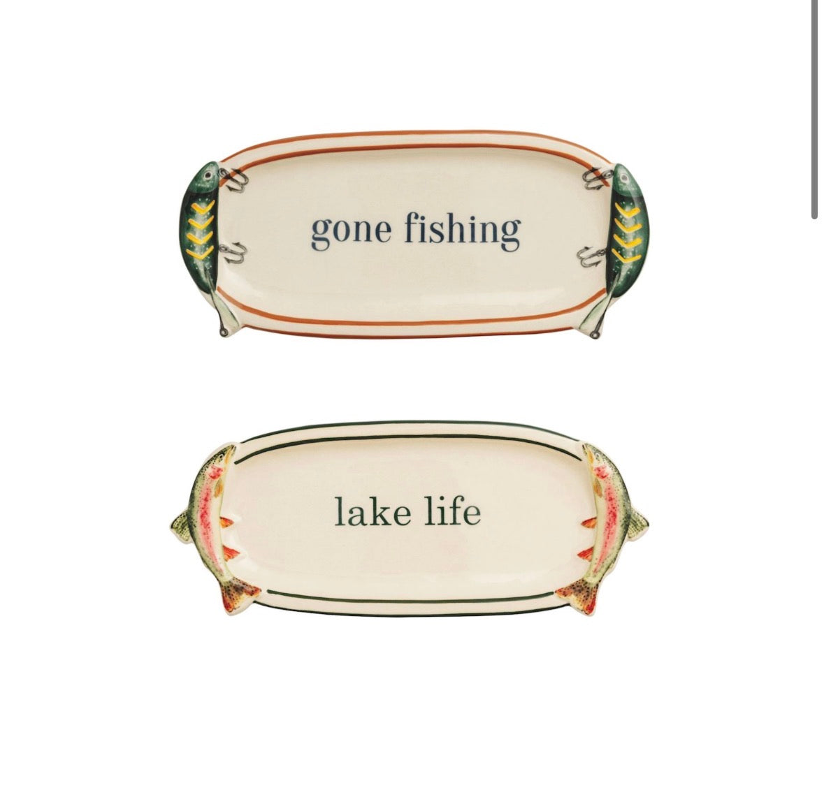 Gone Fishing Sentiment Tray