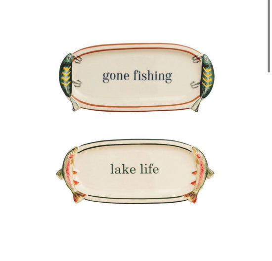 Gone Fishing Sentiment Tray