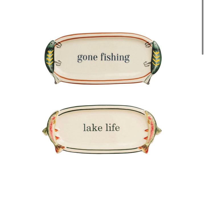 Gone Fishing Sentiment Tray