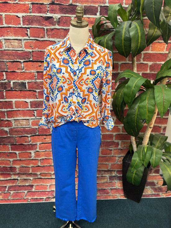 Pull On 5 Pocket Crop Pant