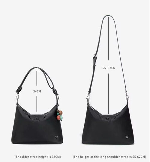 Brianne Nylon Hobo/Crossbody Bag