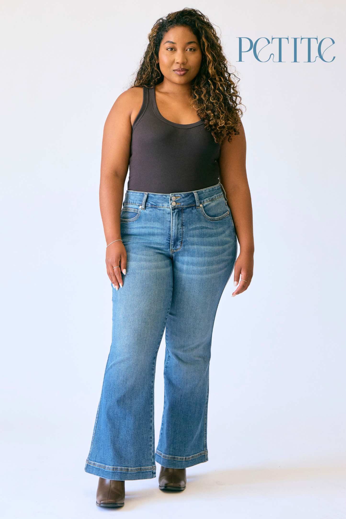 Judy Blue Flare Double Button Waistband