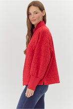 Load image into Gallery viewer, Quilted Half Zip Pullover
