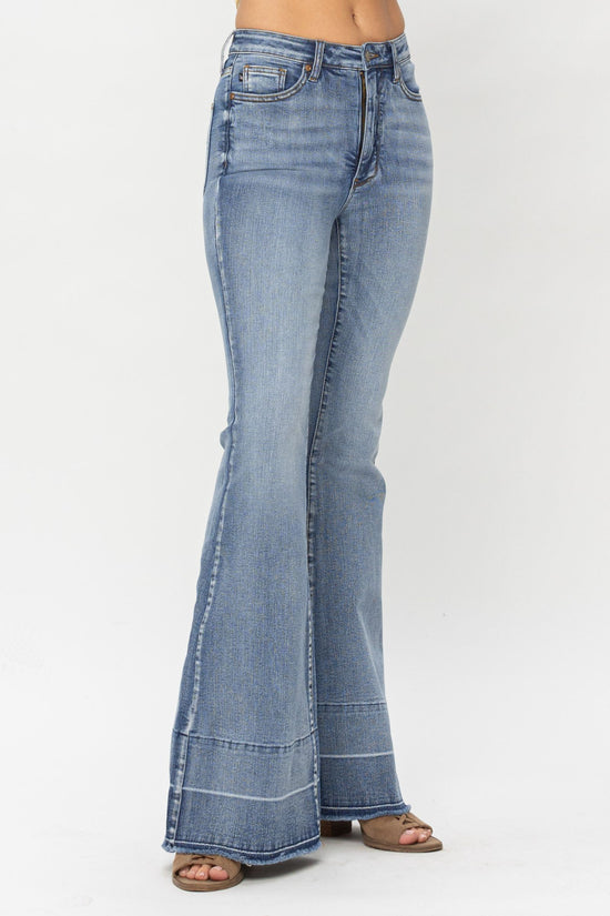 Judy Blue High Waist Tummy Control Release Hem Flare