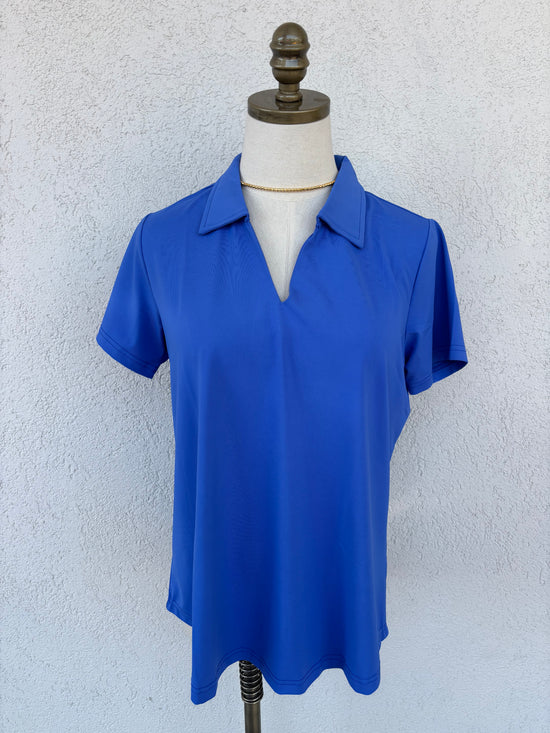 Tropical Collared Top