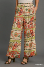 Load image into Gallery viewer, Wide Leg Border Print Pants
